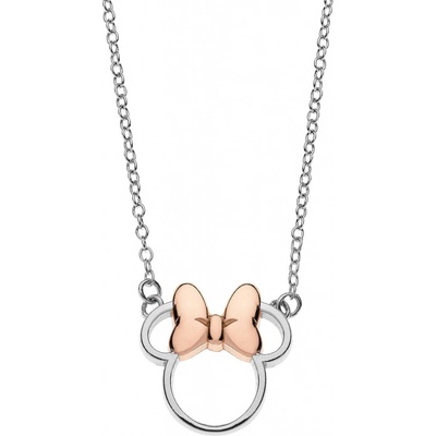 Disney strieborný bicolor náhrdelník Minnie Mouse N900521TL