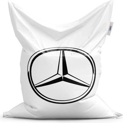 Sablio Sedací vak Classic Logo 1 Bílá 200x140 cm