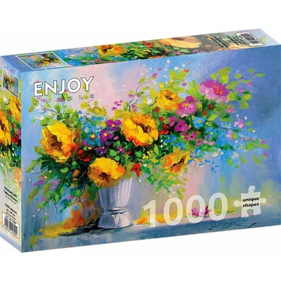 Enjoy Kytice se žlutými květy 1000 dílků