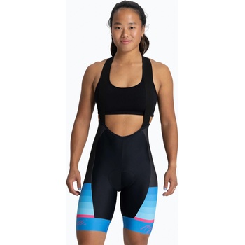 Rogelli Дамски шорти за колоездене Rogelli Impress II Bib Short blue/pink/black