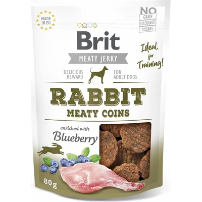 Brit Jerky Rabbit Meaty Coins 12 x 80 g