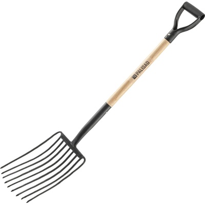 PALISAD Вила с 9 рога, кована, дървена лакирана дръжка// Palisad 638137 (638137)