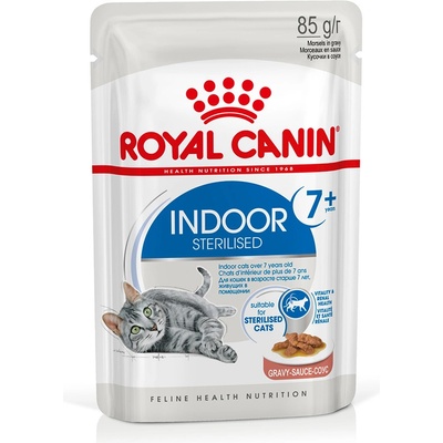 Royal Canin Indoor Sterilised 7+ v omáčke 24 x 85 g