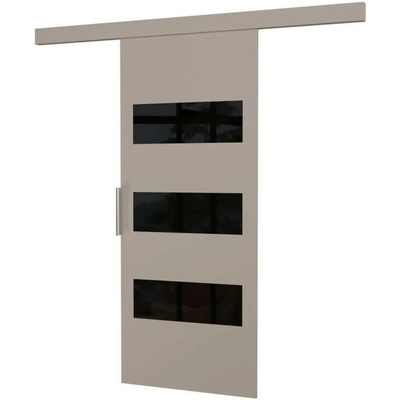 Sconto Posuvné dvere ARES 86 kašmírová/čierna 86x205 cm
