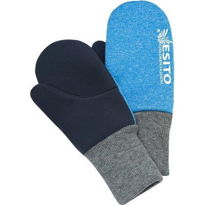 Esito Palcové rukavice softshell melírové tyrkysová