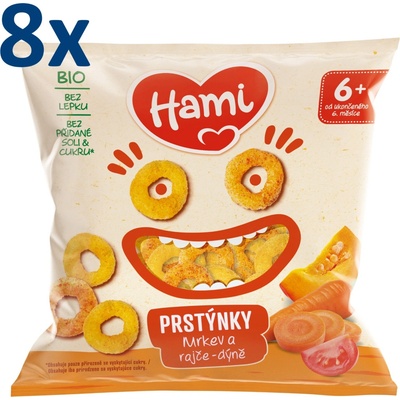 HAMI Prstýnky mrkev a rajče dýně 20 g