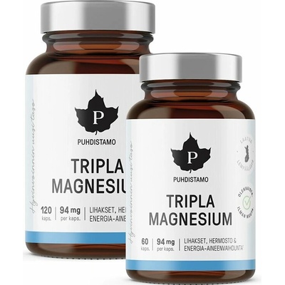 Puhdistamo Triple Magnesium 120 kapsúl + 60 kapsúl