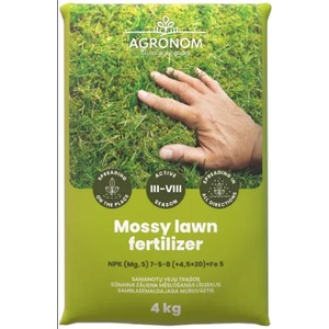 Seklos Тор за премахване на мъх в тревните площи Mossy Lawn Fertilizer - 4 кг