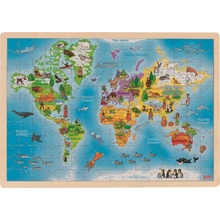 Goki drevené Mapa sveta 192 dielov