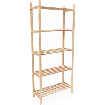 ROJAPLAST Dřevěný regál 75 x 30 x 170 cm ROJAPLAST 1383