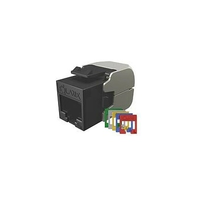 10G keystone Solarix CAT6A UTP RJ45 RAL FIT čierny 25286906