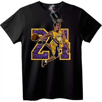 NOONEBRAND Тениска Lakers 8 & 24 - Баскетбол - L, Black