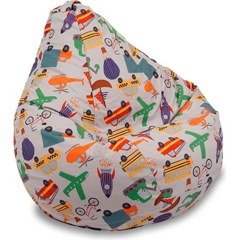 Pufrelax Пуф круша Nirvana Grande, Водоустойчив, Let's Ride, Многоцветен