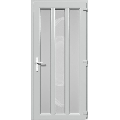 Aluplast Vchodové dveře Ideal 4000 Typ 08 Jednokřídlé Bílá - Bílá 110 x 190 cm