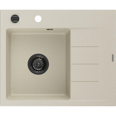 Mexen Ben гранитна кухненска мивка с 1 отделение с отцедник, лява 600 x 500 mm, (6522605000-69-B)