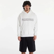 PLEASURES Rhinestone Impact Hoodie Light Heather Grey