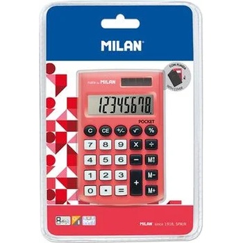 Image 1 of MILAN Калкулатор Pocket, 8-разряден, в блистер, червен (150908RBL)