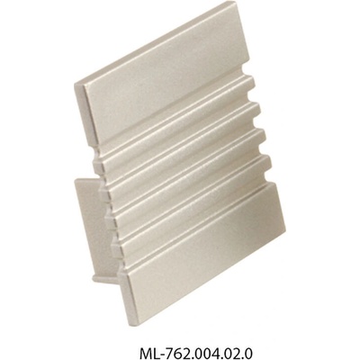 ML-762.004.02.0 Koncovka pro PO bez otvoru, stříbrná barva, 1 ks