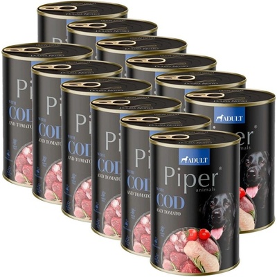 Piper Adult s treskou a rajčaty 12 x 400 g