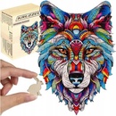 Kruzzel 24552 Drevené puzzle vlk, 170 ks