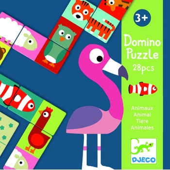 Djeco Domino puzzle Zvieratká