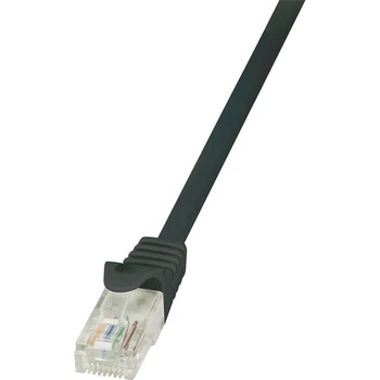 LogiLink Patch Cable Econline, Cat. 6, U/UTP, черен, 1 м