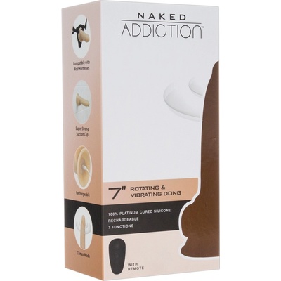 Naked Addiction Rotating 7 dobíjecí rotační 18 cm přírodní
