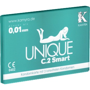 Kamyra Single: Unique C. 2 Smart, 3 PRE-ERECTION condoms
