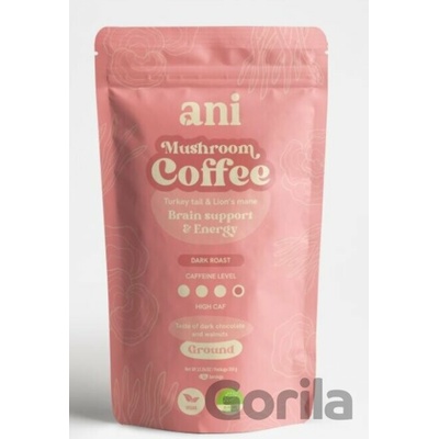 ANi Mushroom Coffee Brain suport & Energy mletá 350 g