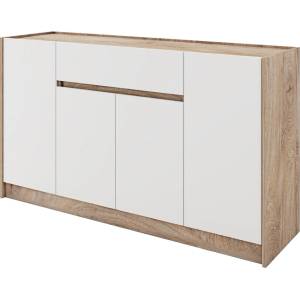 Bogdan Furniture G Скрин Мебели Богдан модел Clasic lux 941, Дъб суров с Бяло гладко - memo