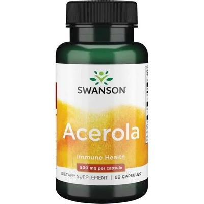 Swanson Acerola, 500 mg, 60 капсули, Swanson (SW1669)