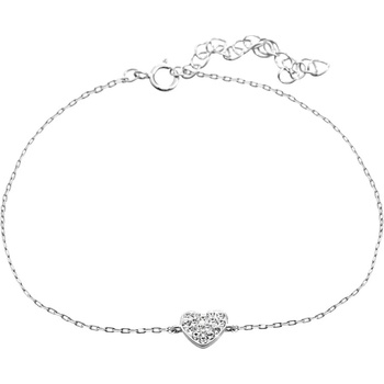 JSB čirý se Swarovski Elements srdce Krystal 14645