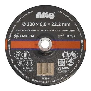Magg Kotouč brusný 230 x 6 x 22,2 mm BK230