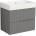 Inter ceramic МЕБЕЛ ЗА БАНЯ С УМИВАЛНИК Еloria 7056 grey 70х55х44см pvc СИВ (7056)