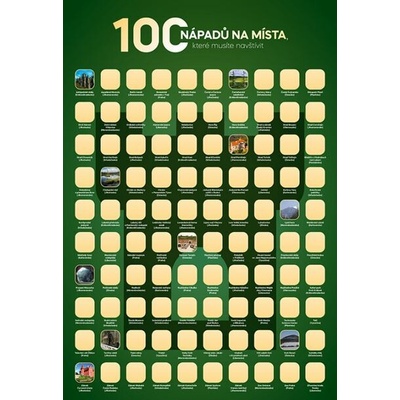 Stírací plakát na místa 100 nápadů