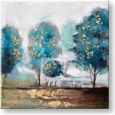 Maľovaný obraz na stenu STROMY 60x60 cm - 60×60 cm / Klasický 2 cm
