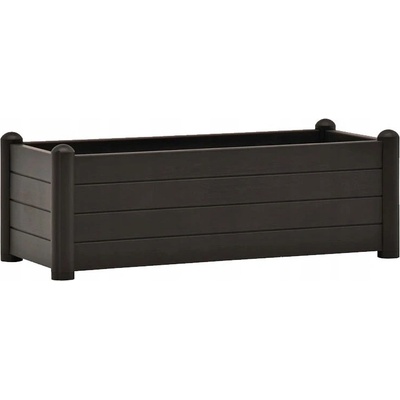 Stefanplast Květináč plast šedý 100 x 43 x 35 cm
