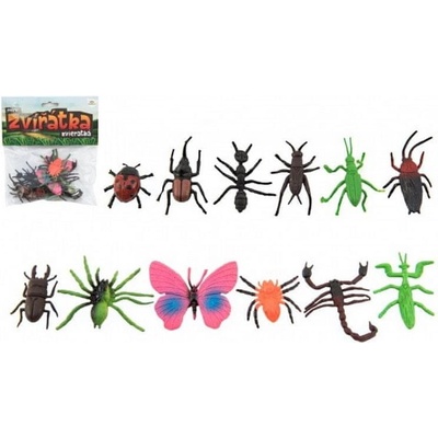 Teddies Hmyz/zvířátko mini plast 12 ks v sáčku