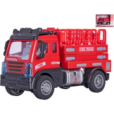 Mikro Пожарна кола 12см с обратно движение с платформа