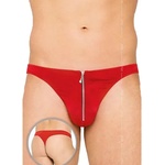 Softline Collection Мъжки секси прашки с цип "slc red