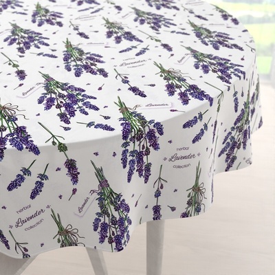 Biante Dekoračný okrúhly obrus PML-084 Lavender Ø 110 cm