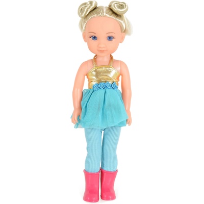 Moni Кукла Moni Toys - Със синя рокля, 36 cm (109303)