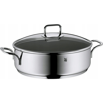 WMF SELECTIT! PLOCHÝ HRNEC S VÍČKEM 28 CM 5 L 18/10 NEREZOVÁ OCEL