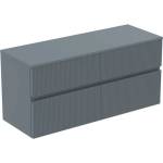 Ideal Standard Finesse - Шкафче за умивалник, 120x44x56 см, 4 чекмеджета, Ribbed Matt ashblue E3426UQ (E3426UQ)