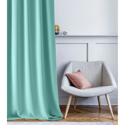 Room99 Záves Aura Mint - 140x280 cm - uchytenie riasiaca páska