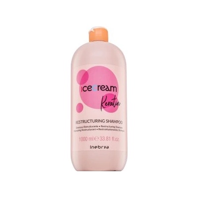 Inebrya Ice Cream Keratin Restructuring Shampoo подхранващ шампоан Против накъдряне 1000 ml