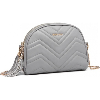 okrúhla crossbody kabelka "Moonlight" Sivá