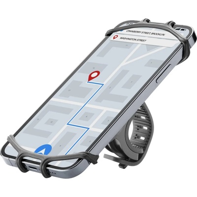 Cellularline Поставка за велосипед Cellularline - Rider Twist, черна (BIKEHOLDER360K)