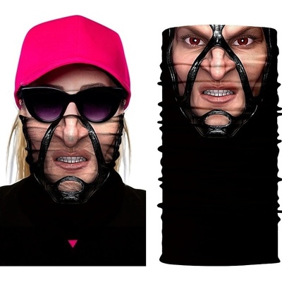 Multifuknčný nákrčník s 3D potlačou MUTANT GIRL