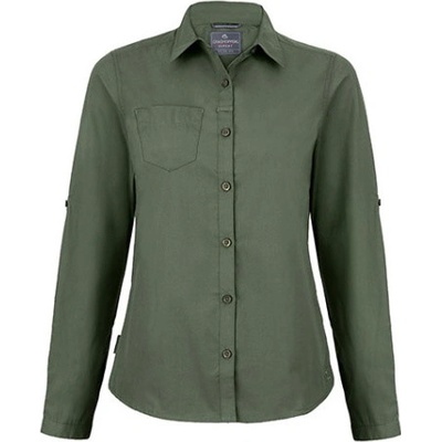 Craghoppers Expert Dámska košeľa s dlhým rukávom CES002 Dark Cedar Green